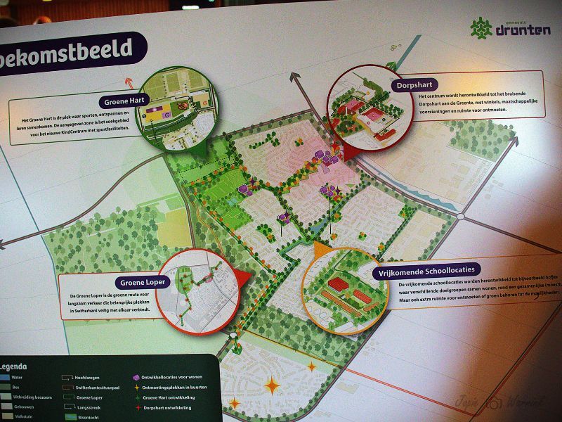 Afbeelding met Toekomstbeeld Swifterbant gepresenteerd door de gemeente Dronten