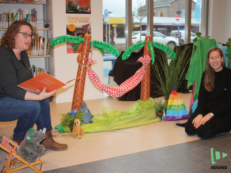 Een spannend verhaal in de bibliotheek in Swifterbant tijdens de Nationale Voorleesdagen 2025