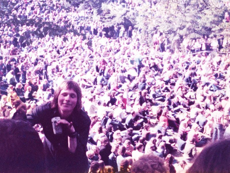 Joop tijdens Popfestival Lochem