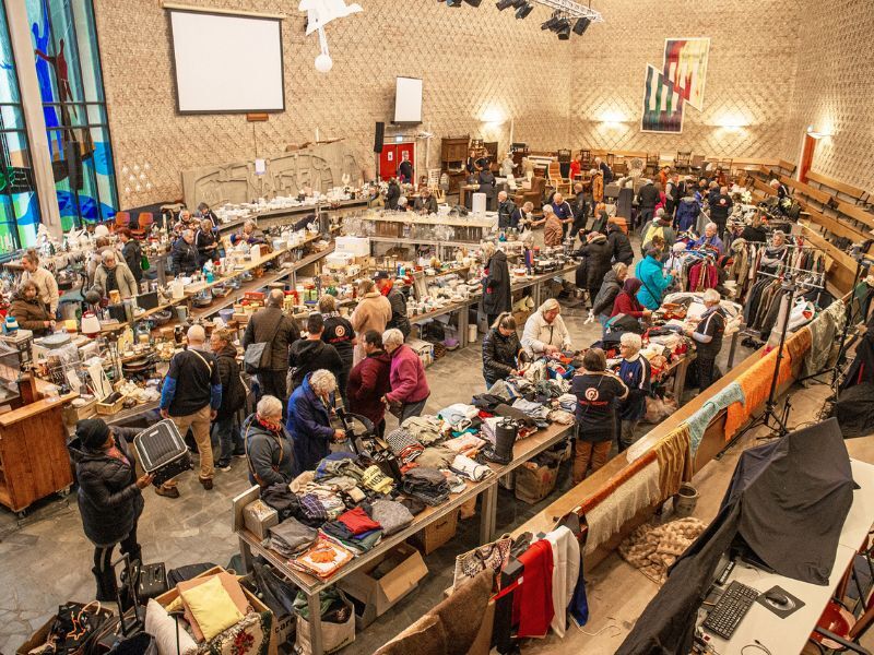 Bazar in kerkcentrum De Ark in Dronten