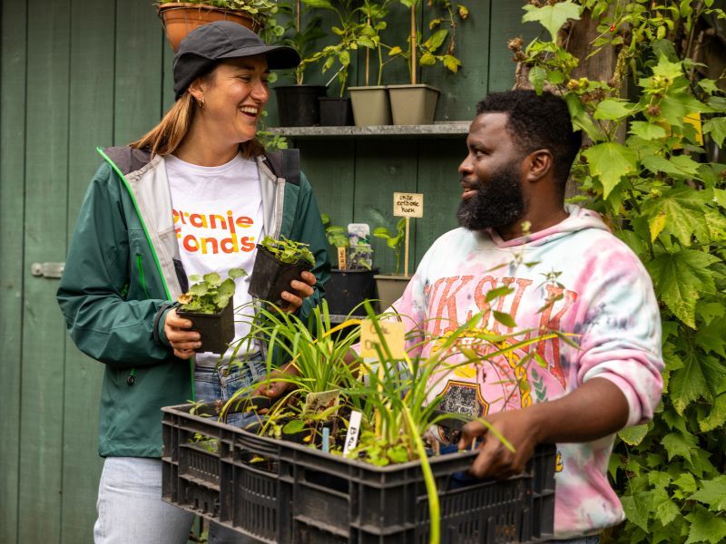 man en vrouw tijdens NL Doet