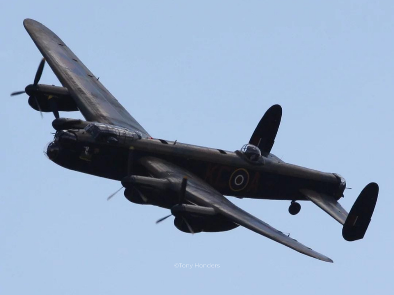 Een Lancaster bommenwerper