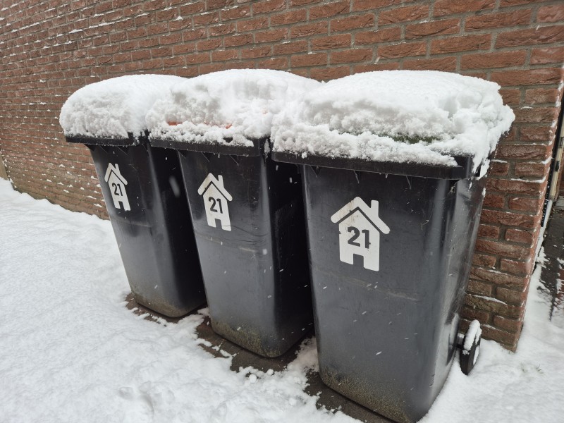 Geen inzameling PBD-afval en milieustraat gesloten door winterweer
