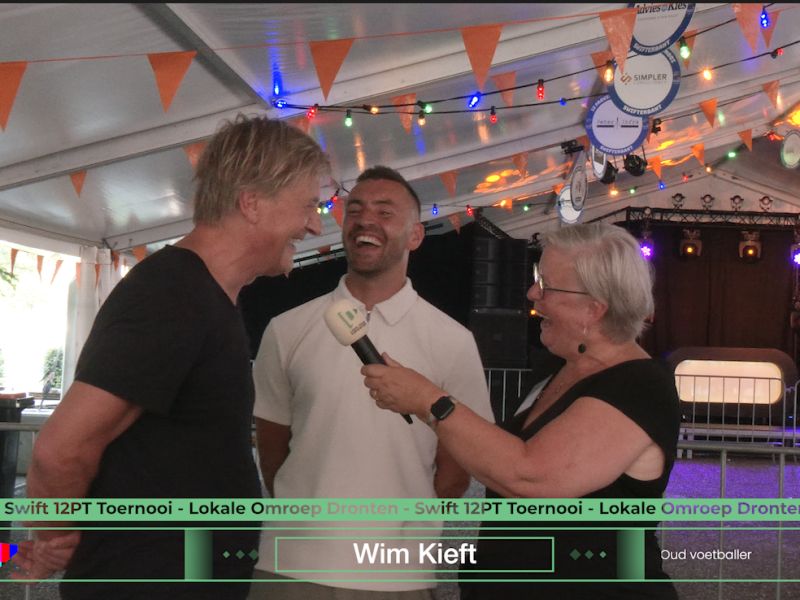 Oud-profvoetballers Wim Kieft en Bram van Polen te gast op jubileumeditie 12 Provinciën Toernooi (video)