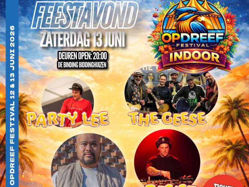Feestavond Opdreef Festival in De Binding