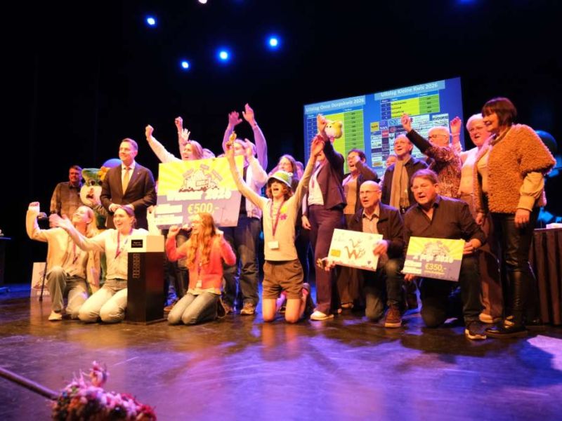 Prijzen verdeeld tijdens feestelijke slotavond van Onze Dorpskwis