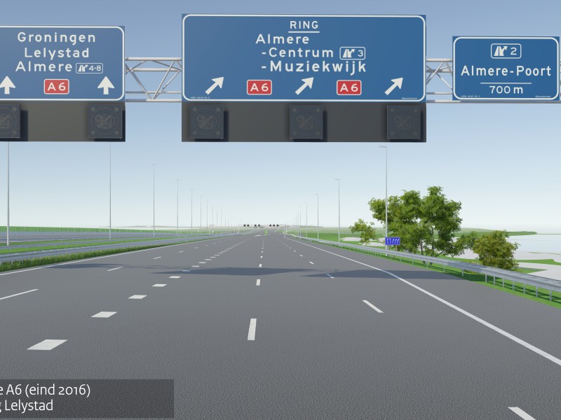 Kabinet zet toch weer geld opzij voor bredere A6 tussen Oostvaarders en Lelystad