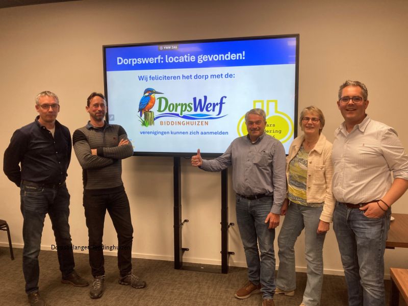 Doorbraak voor DorpsWerf Biddinghuizen: locatie en financiering rond