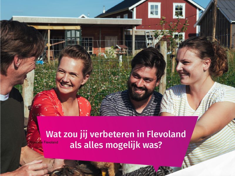 Provincie zoekt ideeën die Flevoland verbinden